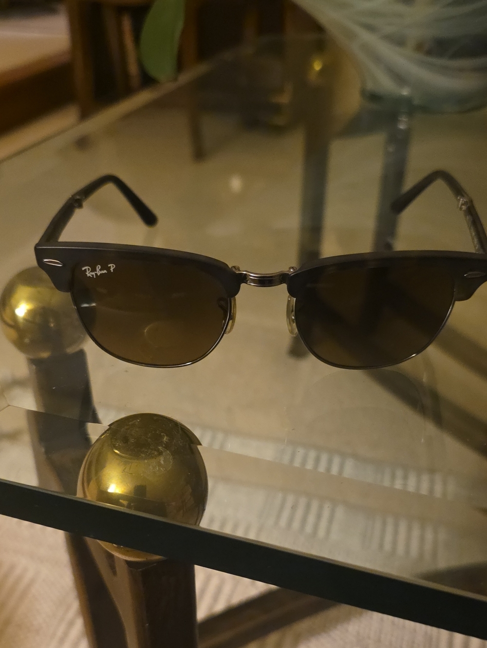 Ray-Ban Folding Clubmaster Polarized Sunglasses Please Read And Look At Picuture